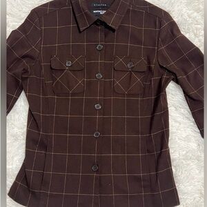 Norton Studio Women's Brown Plaid Jacket